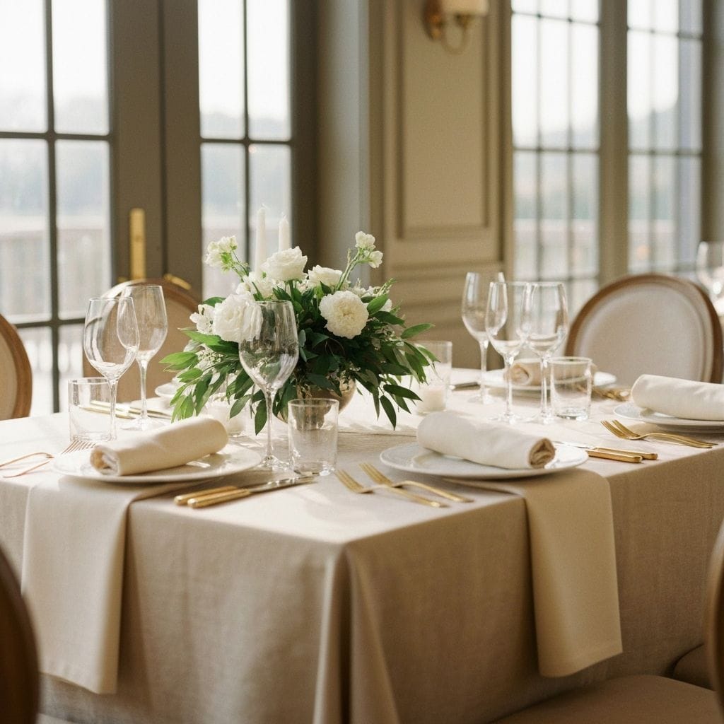 Mesa de boda elegante